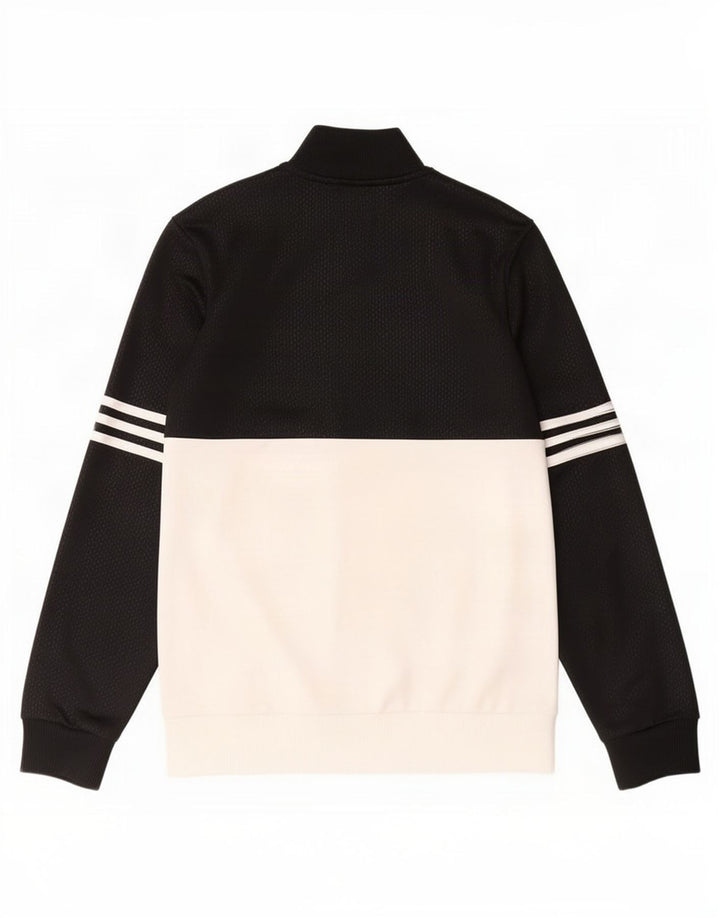 Giacca da tuta da ragazzo Adidas 13-14 anni in poliestere color block nero