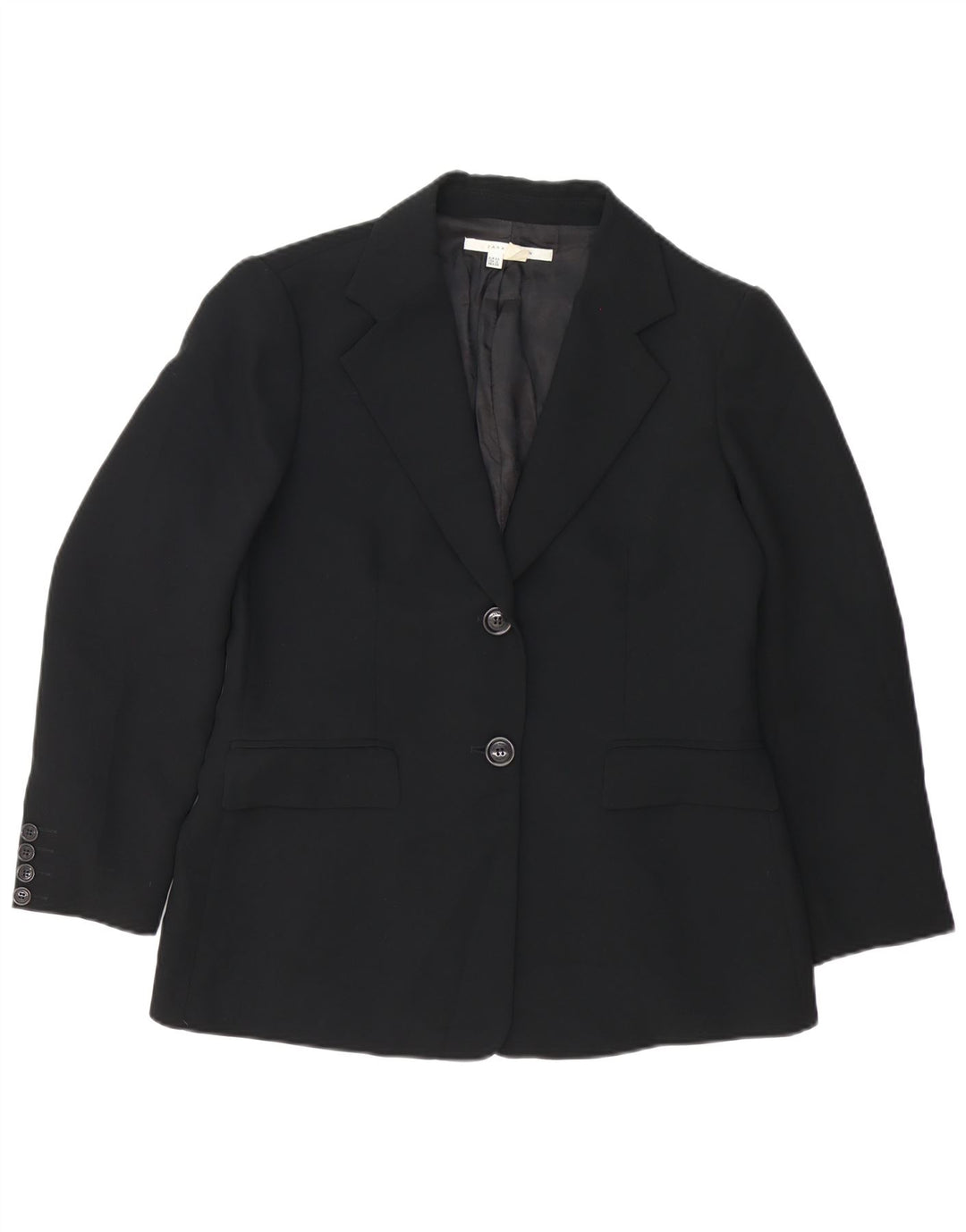Giacca blazer a 2 bottoni da donna Zara EU 44 XL poliestere nero