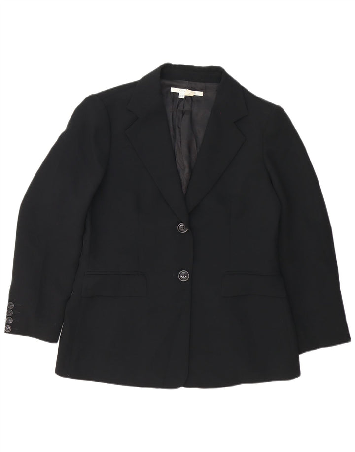 Giacca blazer a 2 bottoni da donna Zara EU 44 XL poliestere nero