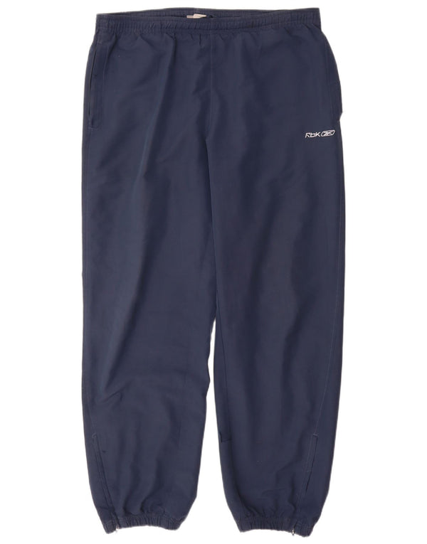 Reebok Mens Tracksuit Trousers Joggers Large Navy Blue