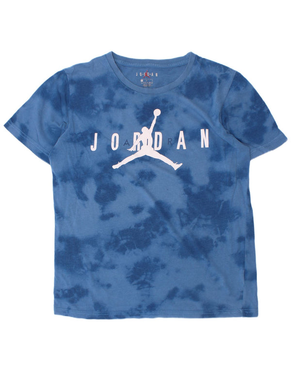 T-shirt grafica Jordan da bambino, 12-13 anni, grande, blu tie dye