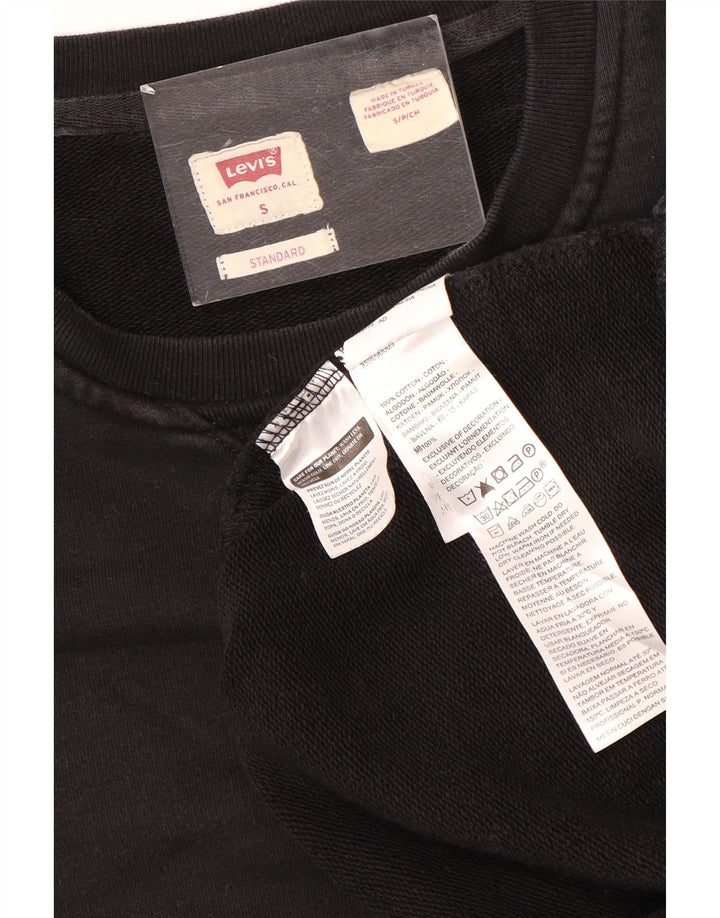 Levi's Uomo Standard Felpa Maglione Piccolo Cotone Nero