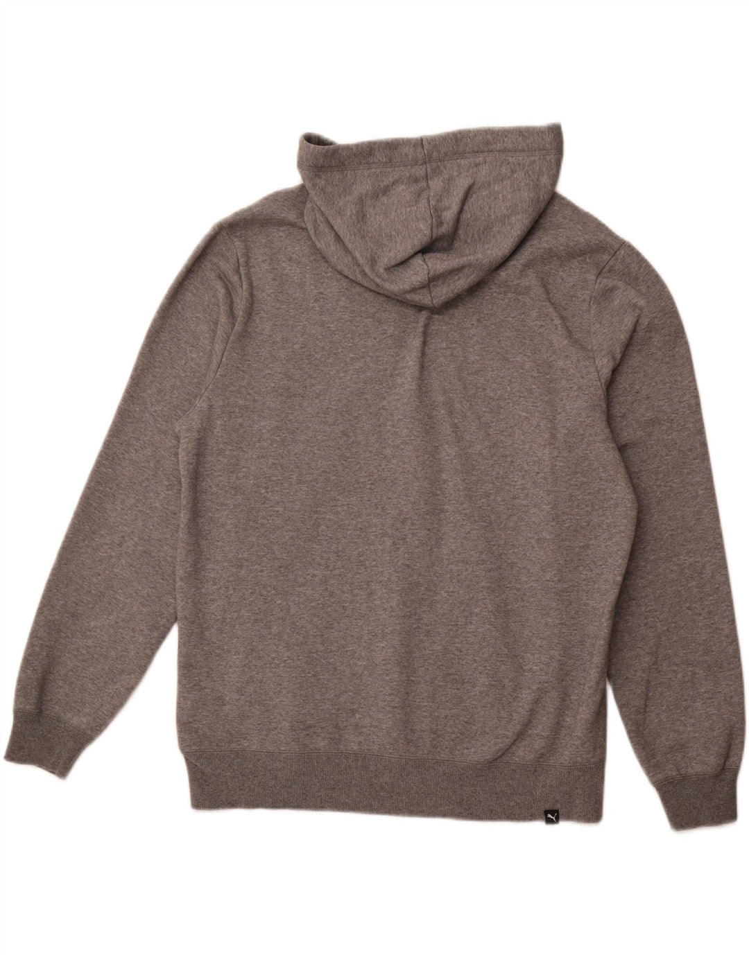 Felpa con cappuccio grafica da uomo PUMA grande in cotone grigio