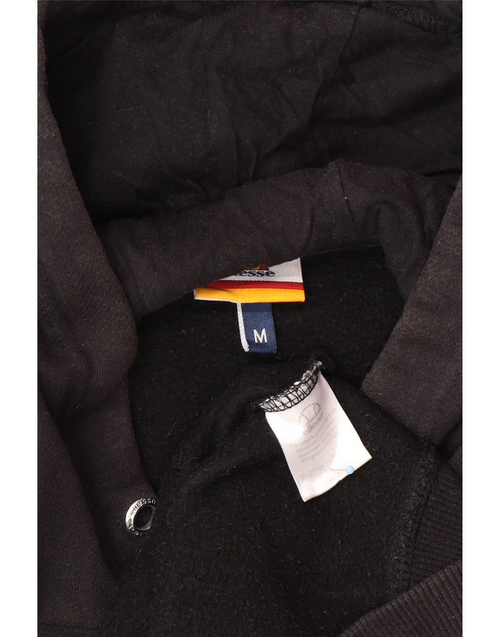 Maglione con cappuccio grafico da uomo ELLESSE in cotone nero medio