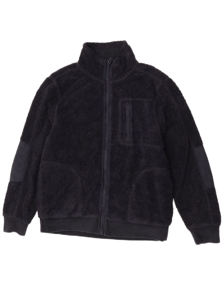 Giacca in pile da uomo Fat Face UK 38 poliestere medio blu navy