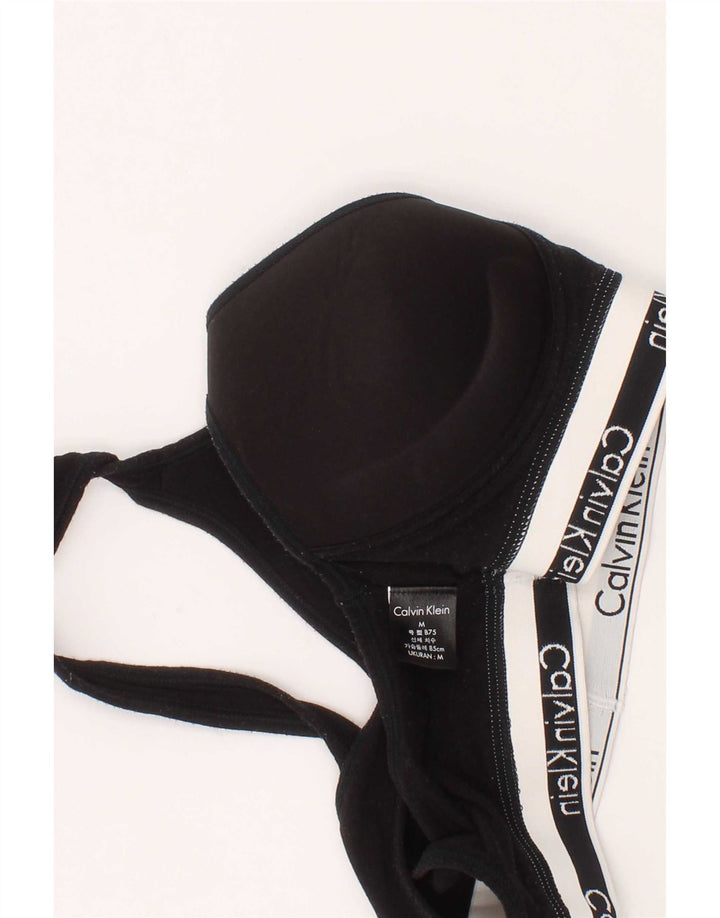Reggiseno sportivo grafico da donna Calvin Klein Top medio nero sportivo