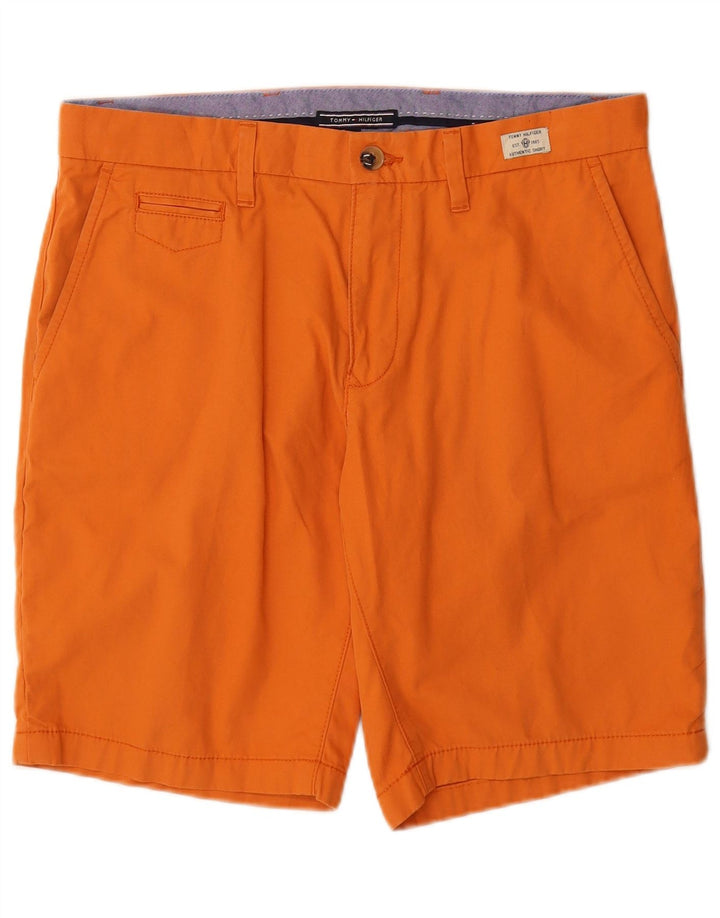 Pantaloncini chino da uomo Tommy Hilfiger W34 Large in cotone arancione