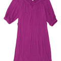 CALVIN KLEIN Womens 1/2 Sleeve Basic Dress US 2 XS Purple Rayon