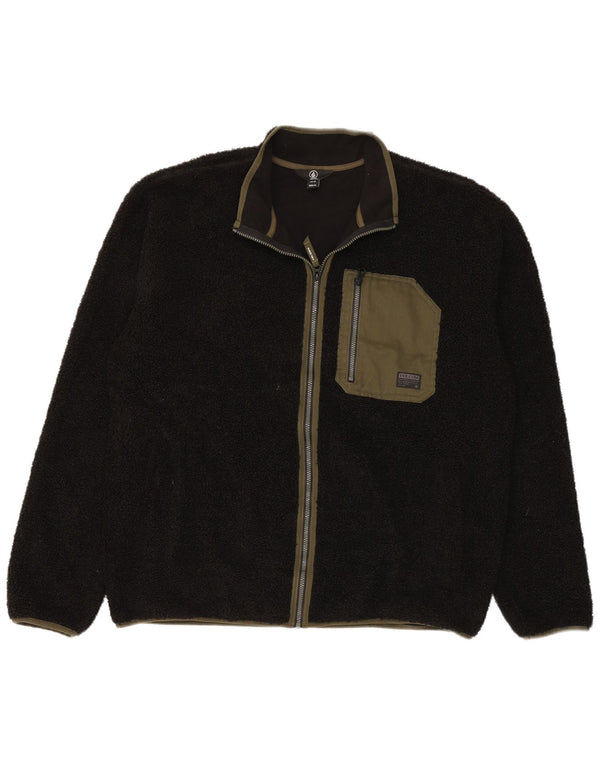 Giacca in pile da uomo Volcom UK 44 2XL Poliestere nero