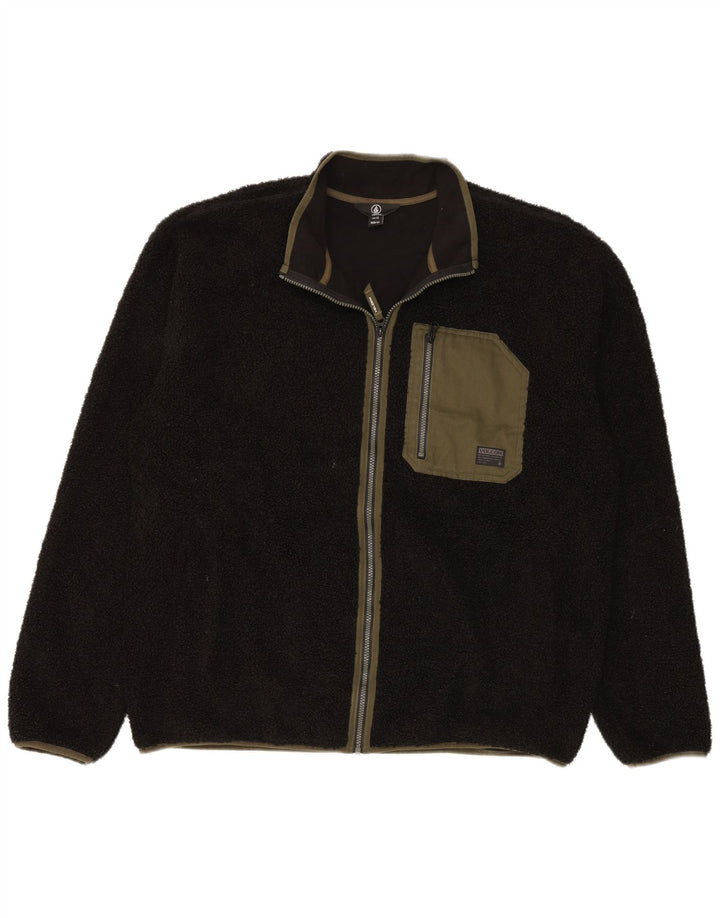 Giacca in pile da uomo Volcom UK 44 2XL Poliestere nero