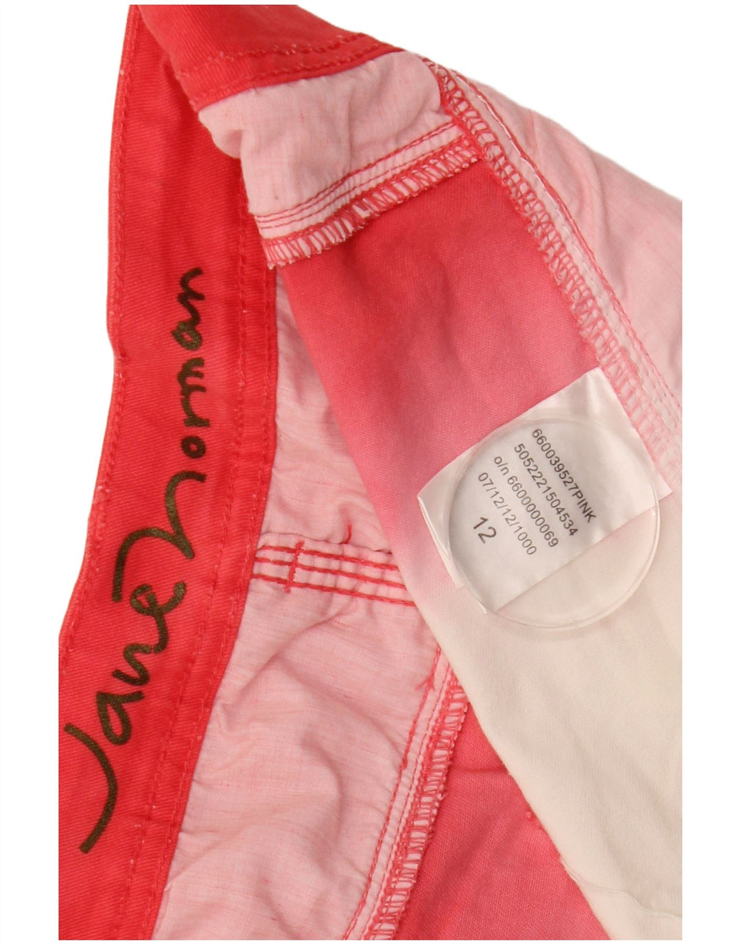 Minigonna in denim da donna Jane Norman UK 12 media W32 cotone color block rosso