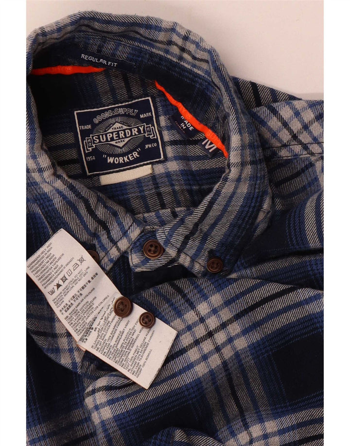 Camicia da uomo in flanella con vestibilità regolare a quadri Superdry