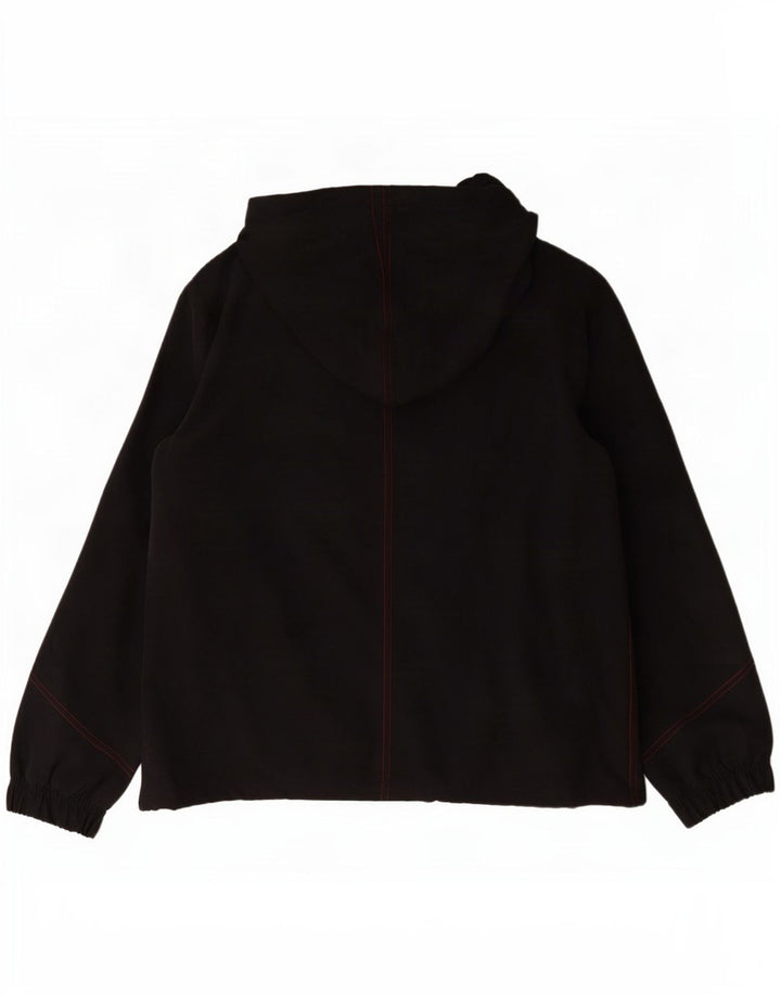 Giacca antipioggia con cappuccio da donna Reebok UK 14 Large Nero Poliestere