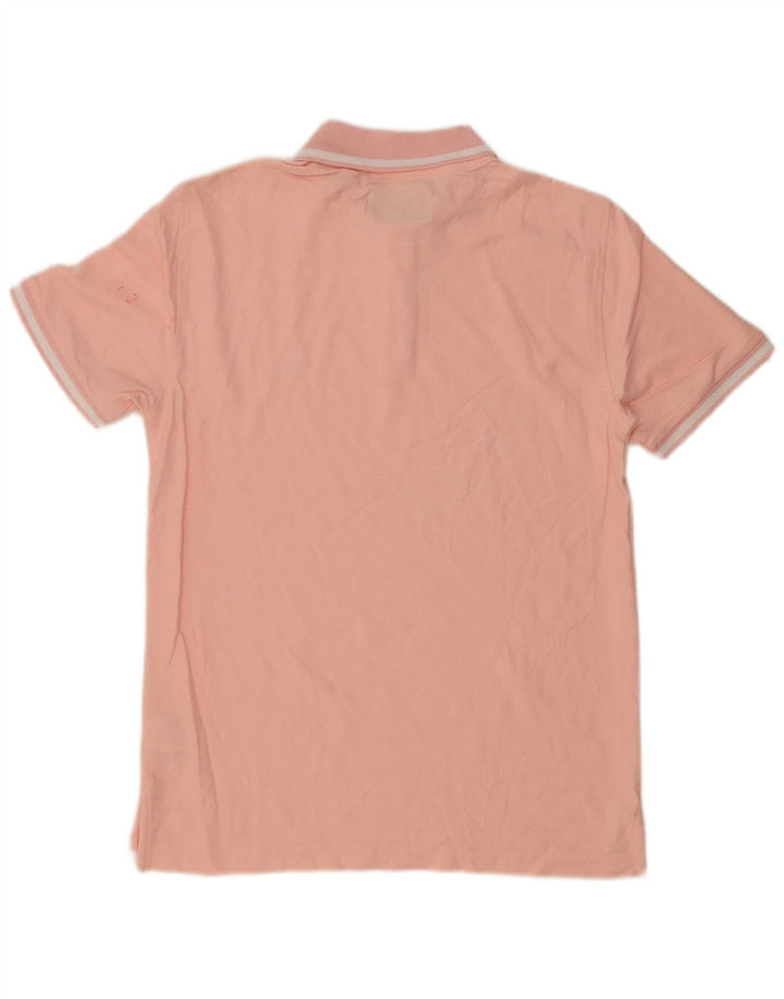 Polo da uomo Pinguino piccola in cotone a righe rosa