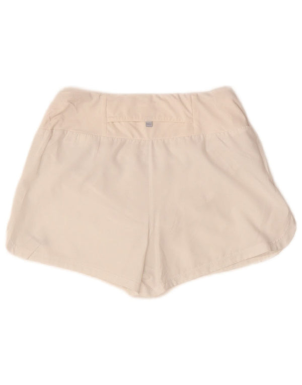 Pantaloncini sportivi Nike Dri Fit da donna UK 6 XS bianchi