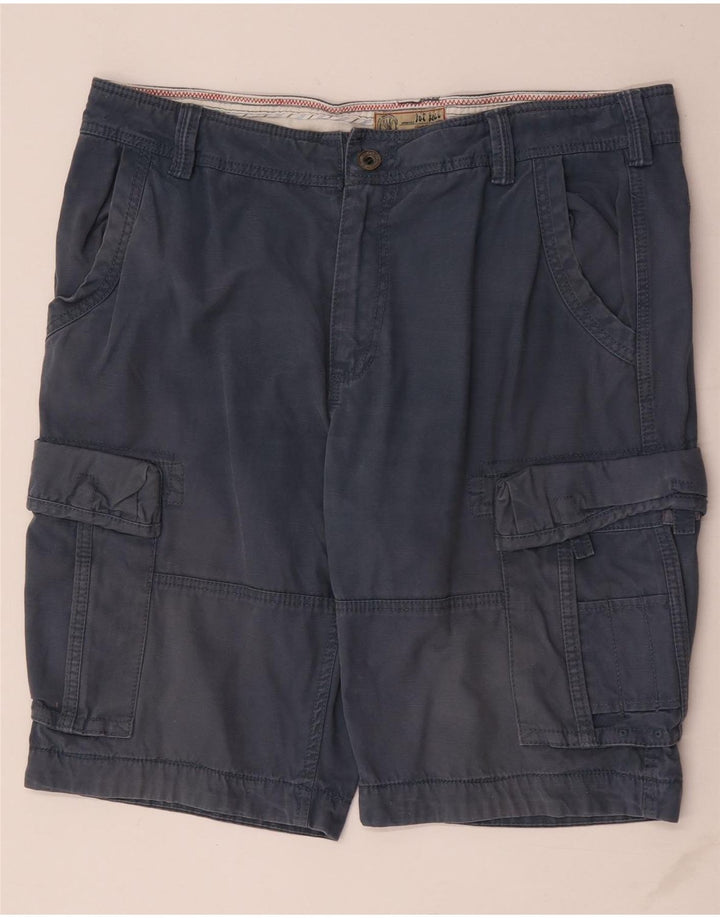 Pantaloncini cargo da uomo Fat Face W38 XL in cotone blu navy
