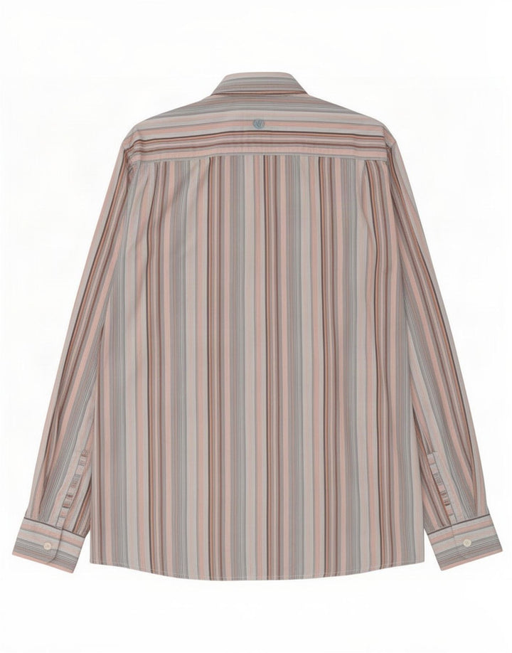 Camicia da uomo Fat Face XL in cotone a righe multicolore
