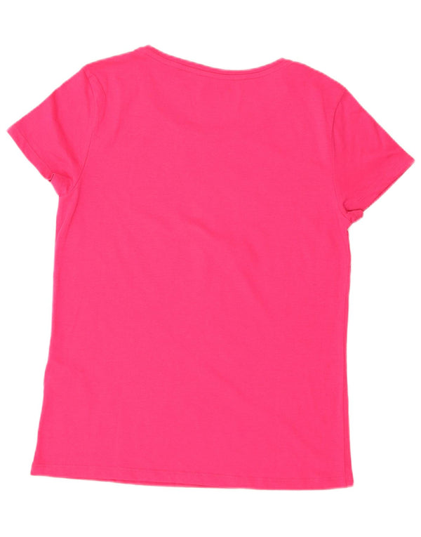 T-shirt da donna Lotto Top UK 10 piccola in cotone rosa