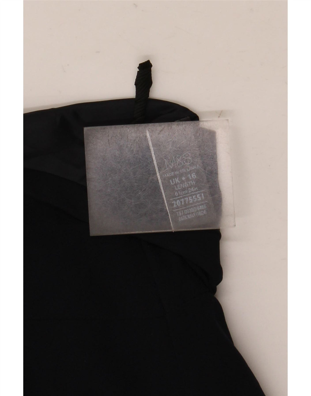 Gonna a trapezio da donna Marks & Spencer UK 16 grande W36 poliestere blu navy