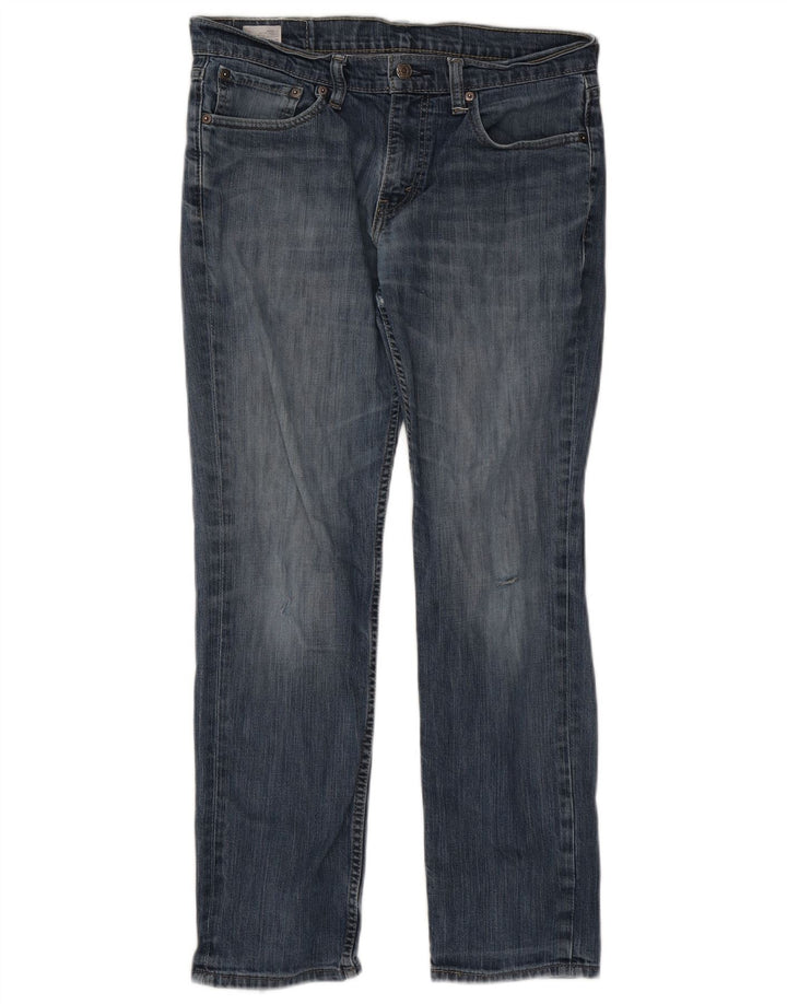 Jeans dritti da uomo Levi's W32 L30 in cotone blu
