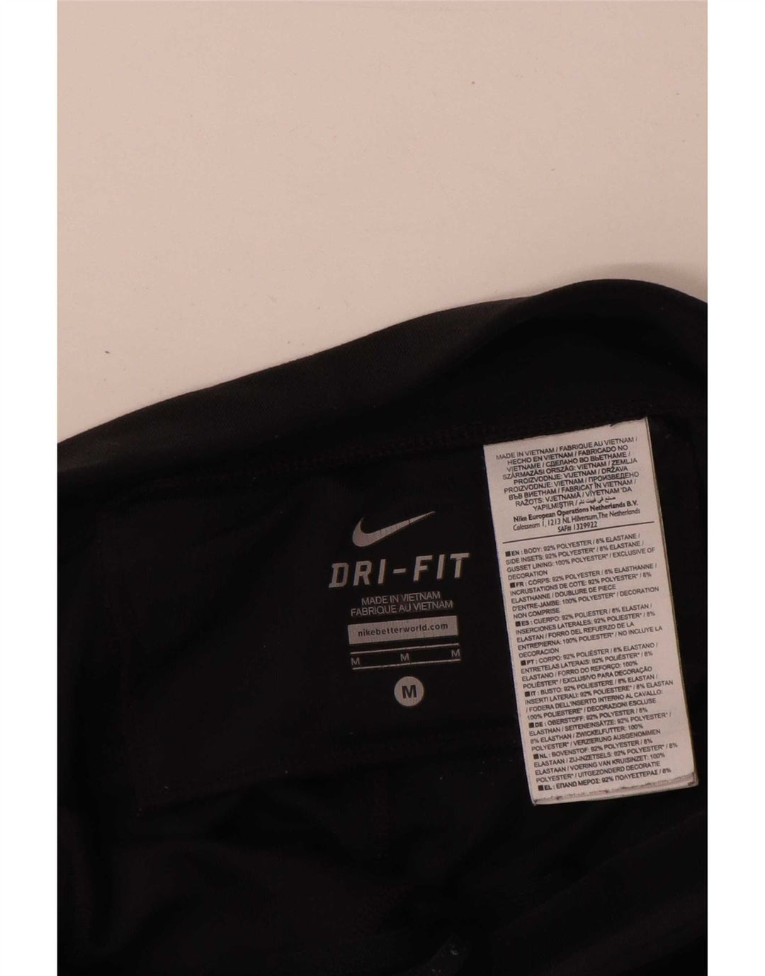 Leggings Nike Dri Fit da donna UK 12 medio nero poliestere