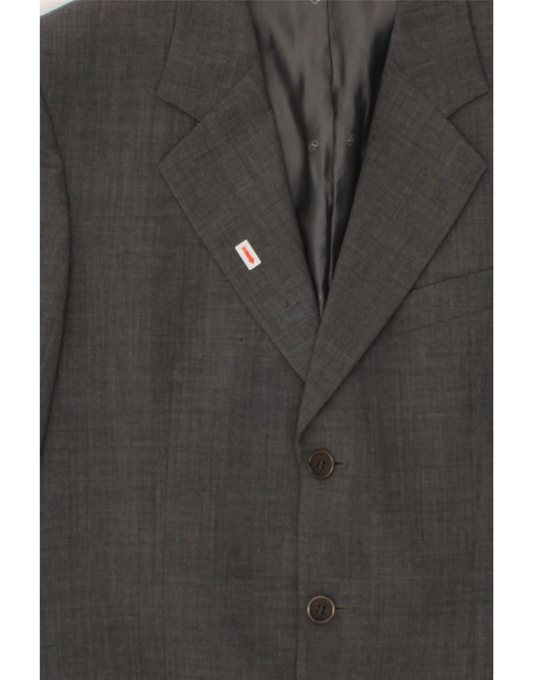 VALENTINO Set da uomo 3 bottoni 2 pezzi IT 48 medio W38 L32 Lana vergine grigia