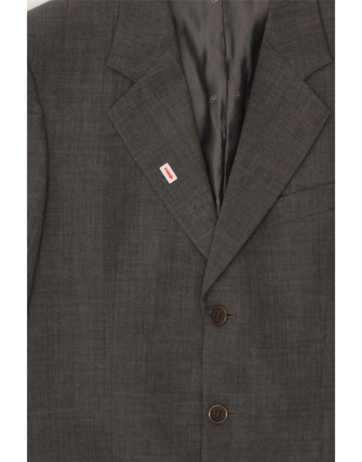 VALENTINO Set da uomo 3 bottoni 2 pezzi IT 48 medio W38 L32 Lana vergine grigia