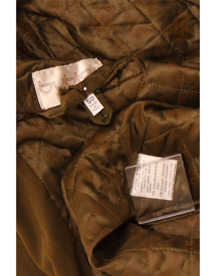 Cappotto da uomo BYBLOS IT 50 Large in cotone kaki