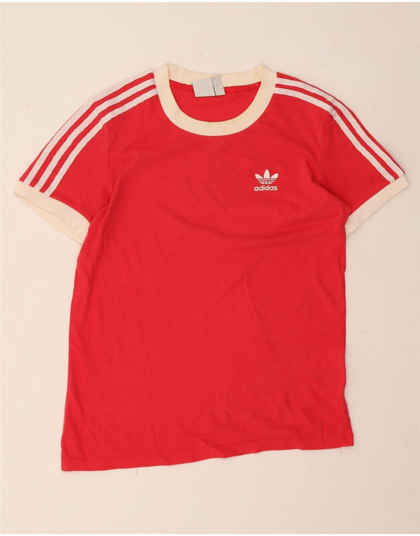 T-shirt da donna Adidas Top UK 10 piccola rossa in cotone