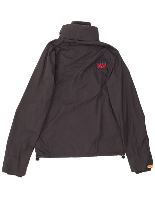 Giacca antipioggia da uomo Superdry UK 40 Large in nylon blu navy