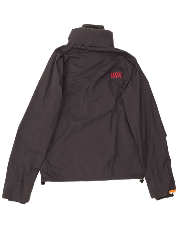 Giacca antipioggia da uomo Superdry UK 40 Large in nylon blu navy