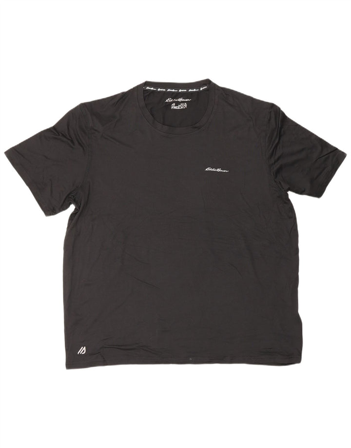 T-shirt da uomo EDDIE BAUER Top XL poliestere nero
