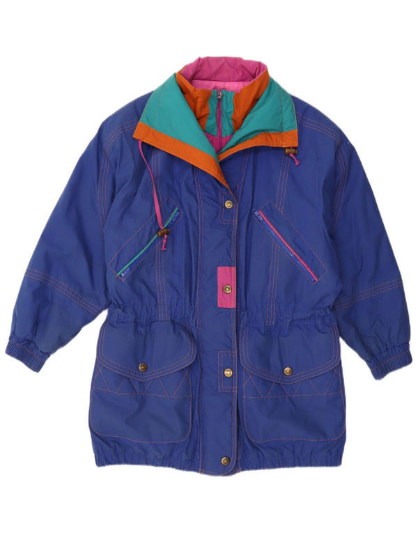 Giacca a vento oversize da donna London Fog UK 10 Small Blue Colourblock