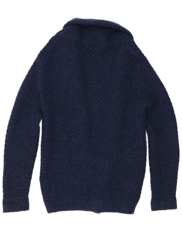 Maglione cardigan da uomo Zara blu navy medio