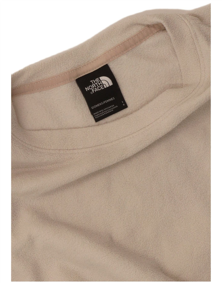 THE NORTH FACE Maglione oversize in pile da donna UK 16 Large Bianco