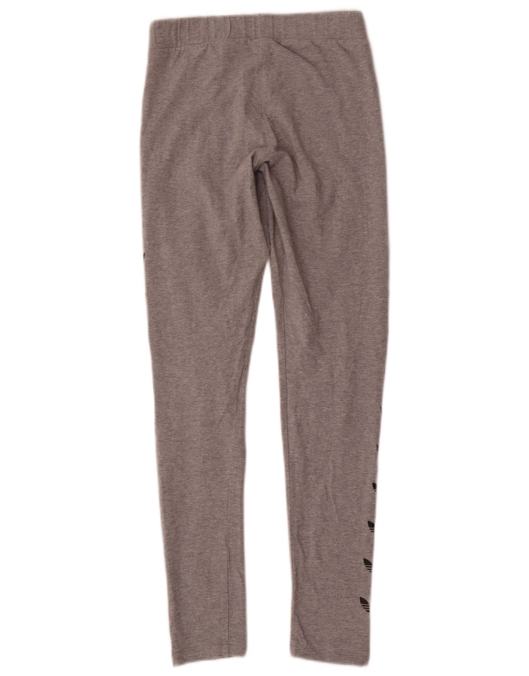 Leggings grafici da donna Adidas UK 8 piccolo cotone grigio