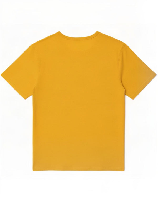 T-shirt grafica Champion da uomo Heritage Top in cotone giallo medio
