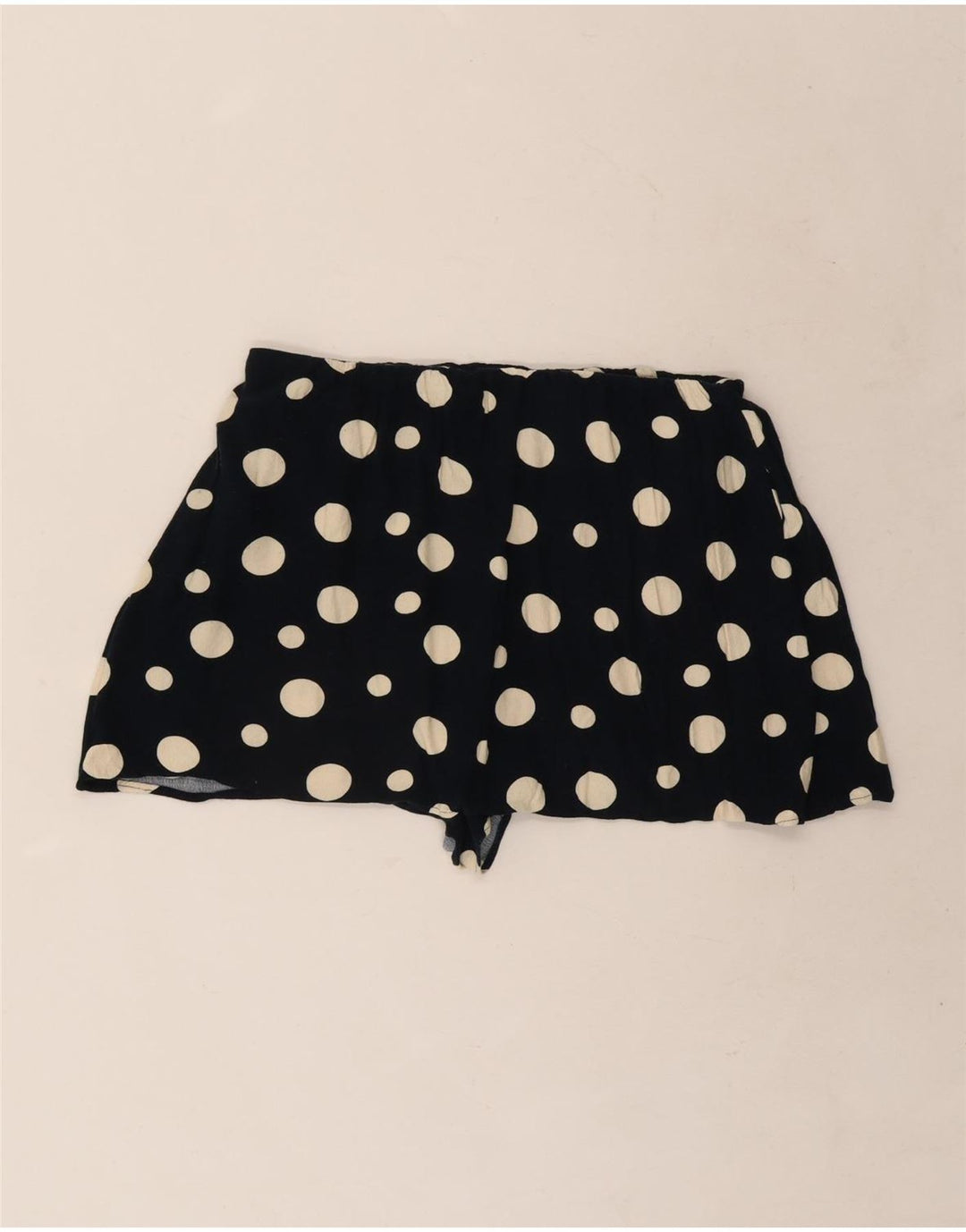 Pantaloncini casual da donna Zara grandi W32 in viscosa nera a pois