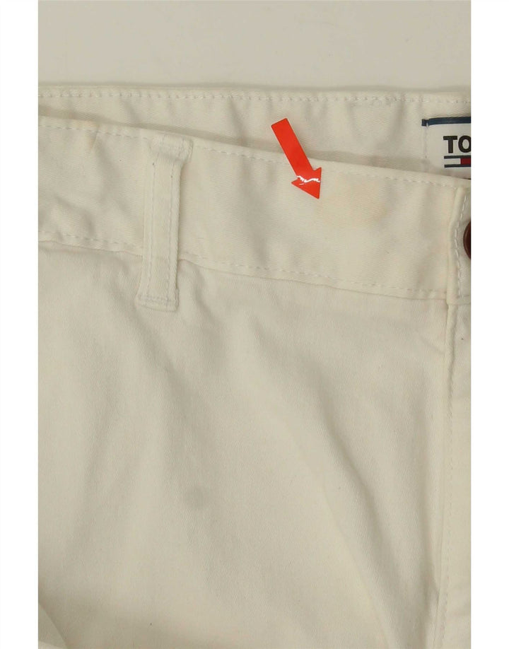 Pantaloncini chino da uomo Tommy Hilfiger W34 grandi cotone bianco