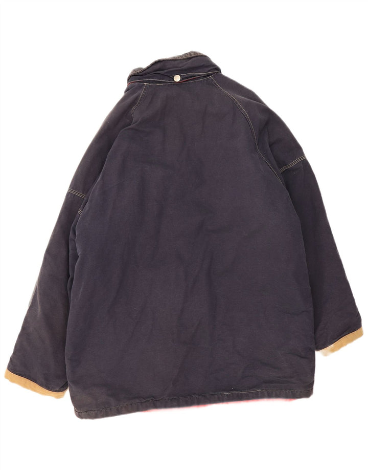 Giacca a vento vintage da uomo UK 44 2XL Blu navy