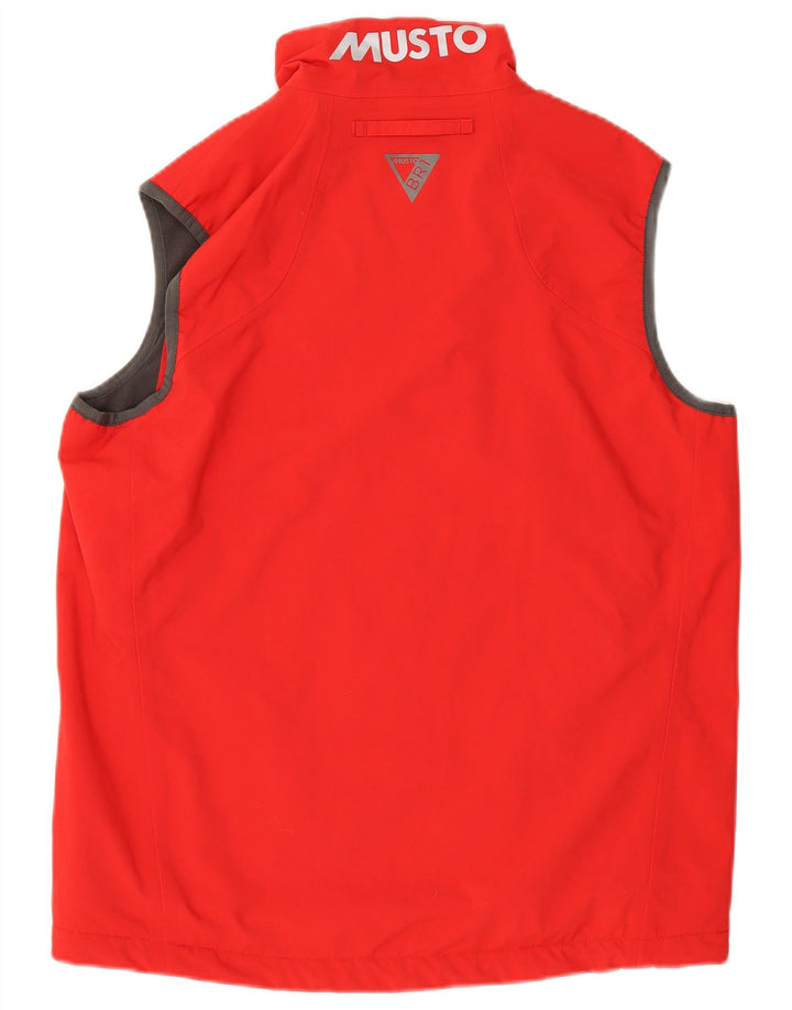 Gilet da uomo Musto UK 38 medio rosso in poliammide