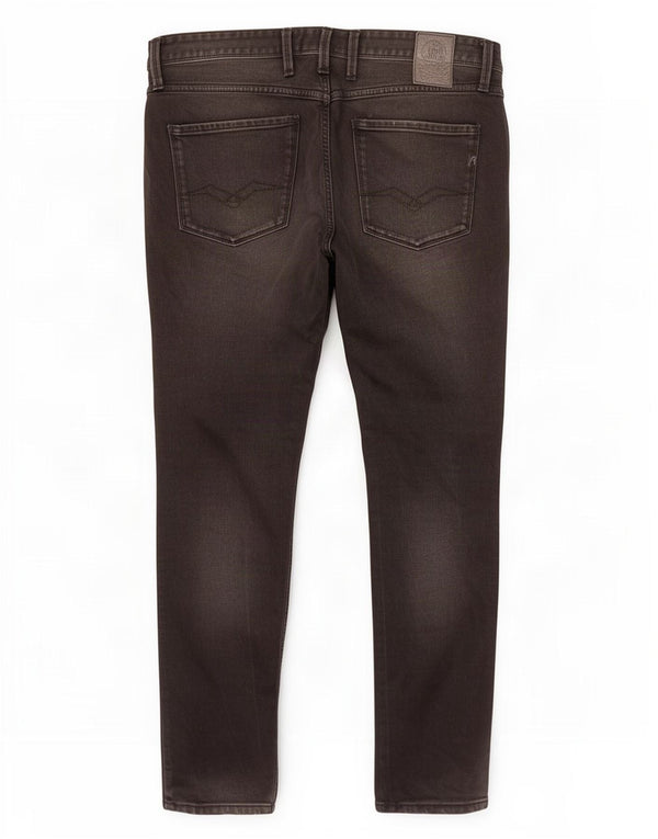 Replay Jeans Anbass Slim da Uomo W34 L32 Cotone Nero