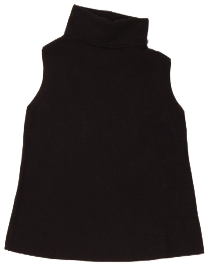 Canotta canotta da donna Zara UK 12 cotone nero medio