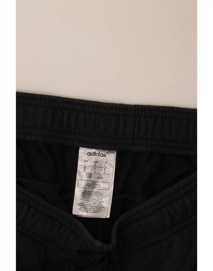 Pantaloncini sportivi Adidas da uomo di grandi dimensioni in cotone blu navy