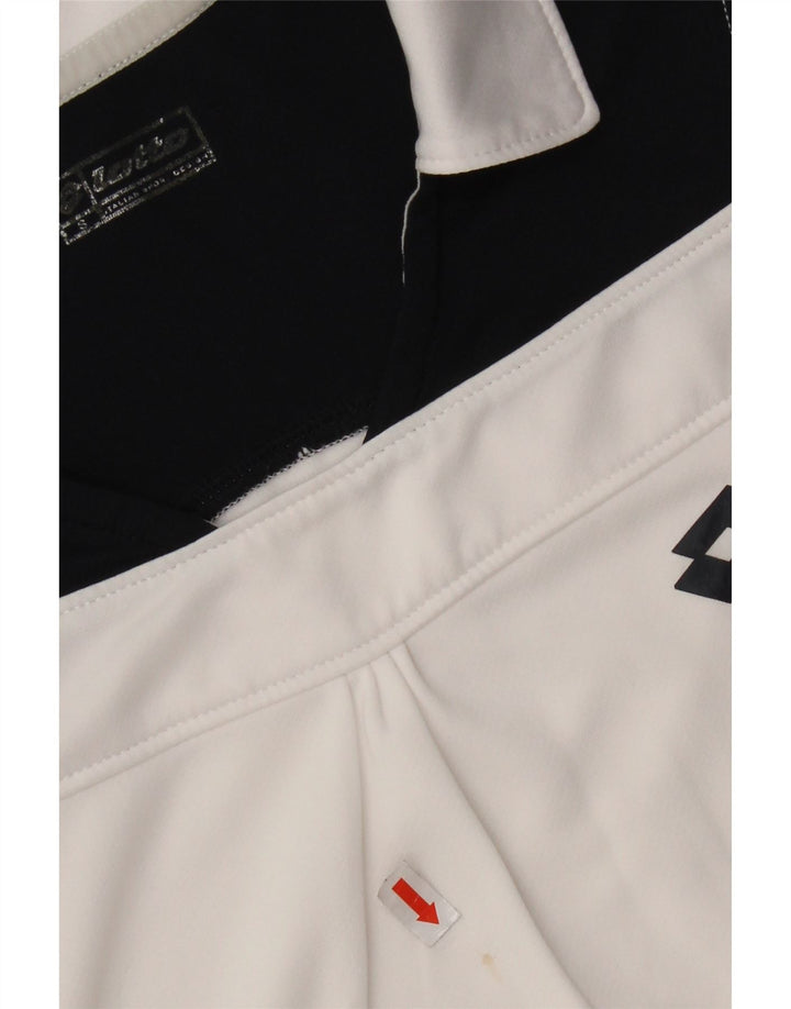 Polo senza maniche da donna Lotto UK 10 Small White Colourblock