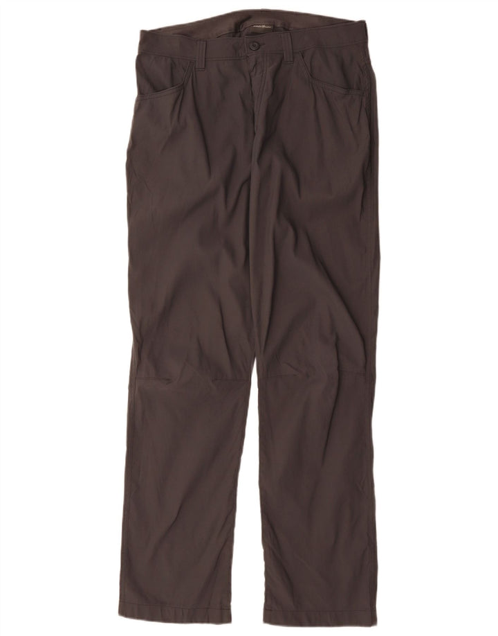 Pantaloni cargo dritti da uomo EDDIE BAUER W32 L32 grigi