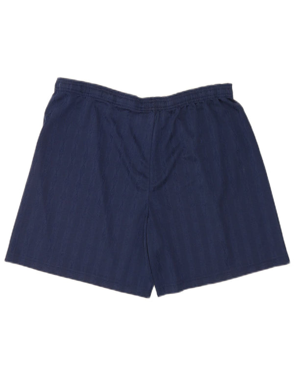 Pantaloncini sportivi grafici da uomo Umbro XL poliestere blu navy