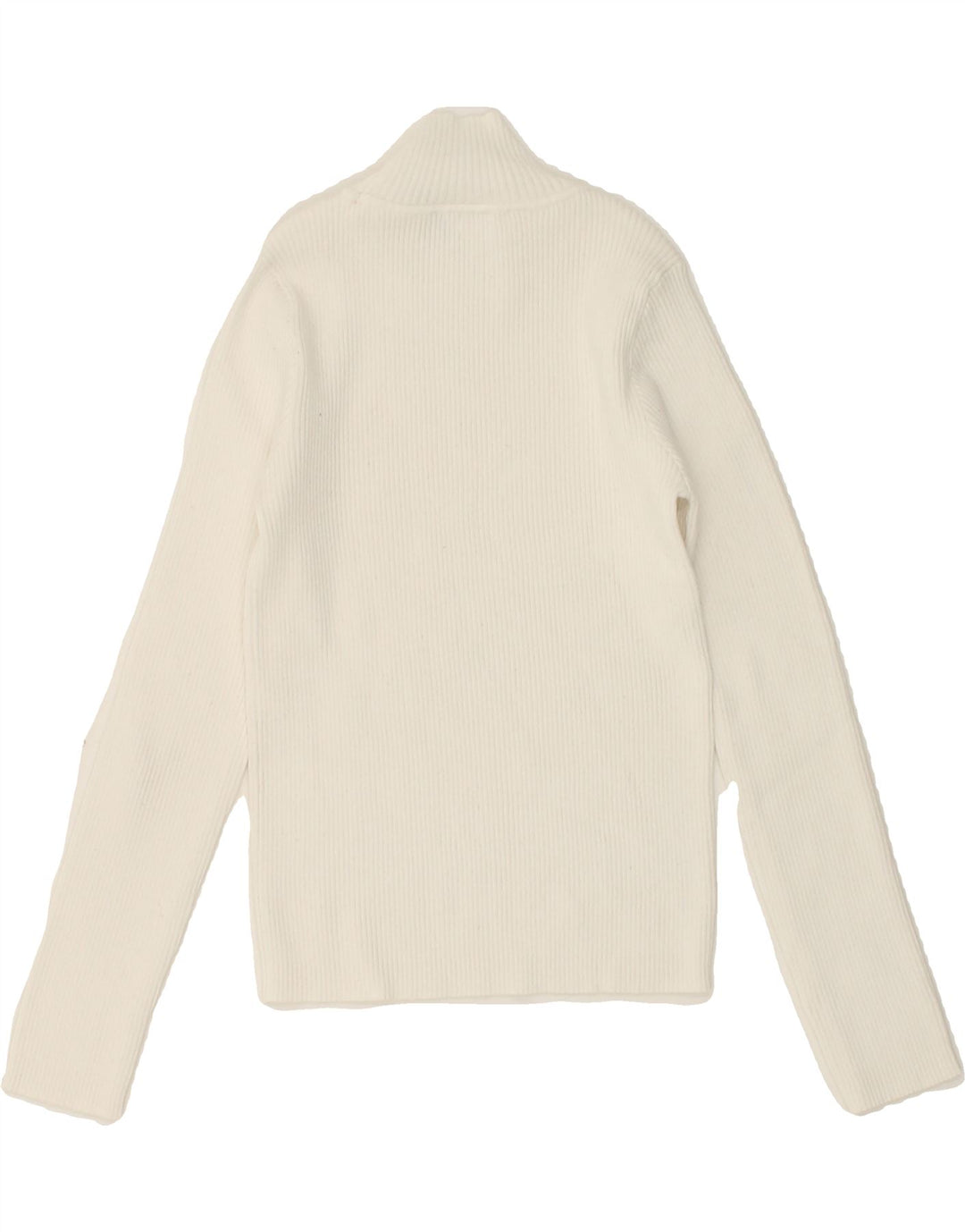 TWIN-SET Girls Turtle Neck Jumper Sweater 11-12 Years White Vintage Twin-Set and Second-Hand Twin-Set from Messina Hembry 