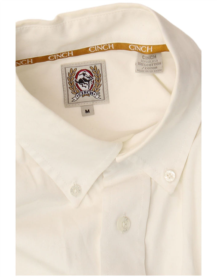 Camicia da uomo VINTAGE in cotone bianco medio