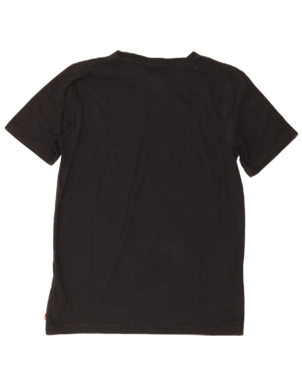 T-shirt grafica per ragazzi Levi's 15-16 anni in cotone nero Rock